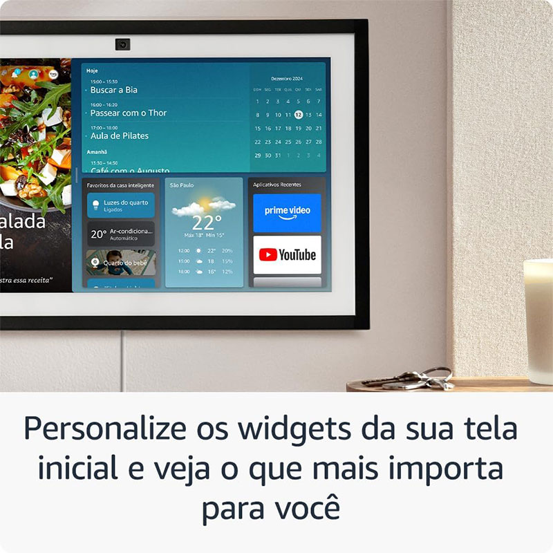 Echo Show 15 | Smart display Full HD de 15,6” com Alexa, experiência Fire TV e controle remoto por voz - Imagem 5