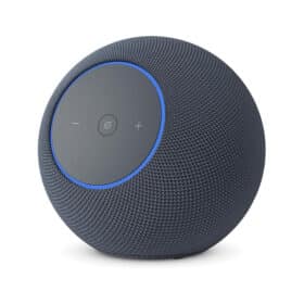 Amazon Echo Studio com design compacto, áudio espacial imersivo e Dolby Atmos