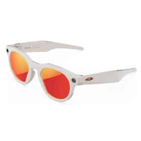 Oakley | Meta HSTN - com Meta AI, compatibilidade com áudio, foto e vídeo - Warm Grey, Prizm™ Ruby