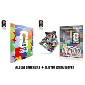 Kit Album Copa 2026 Brochura +12 envelopes CARTELA (84 figurinhas) FIFA Word Cup 2026