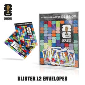 Kit 12 Envelopes de Figurinhas da Copa do Mundo da FIFA 2026™ + Cartela